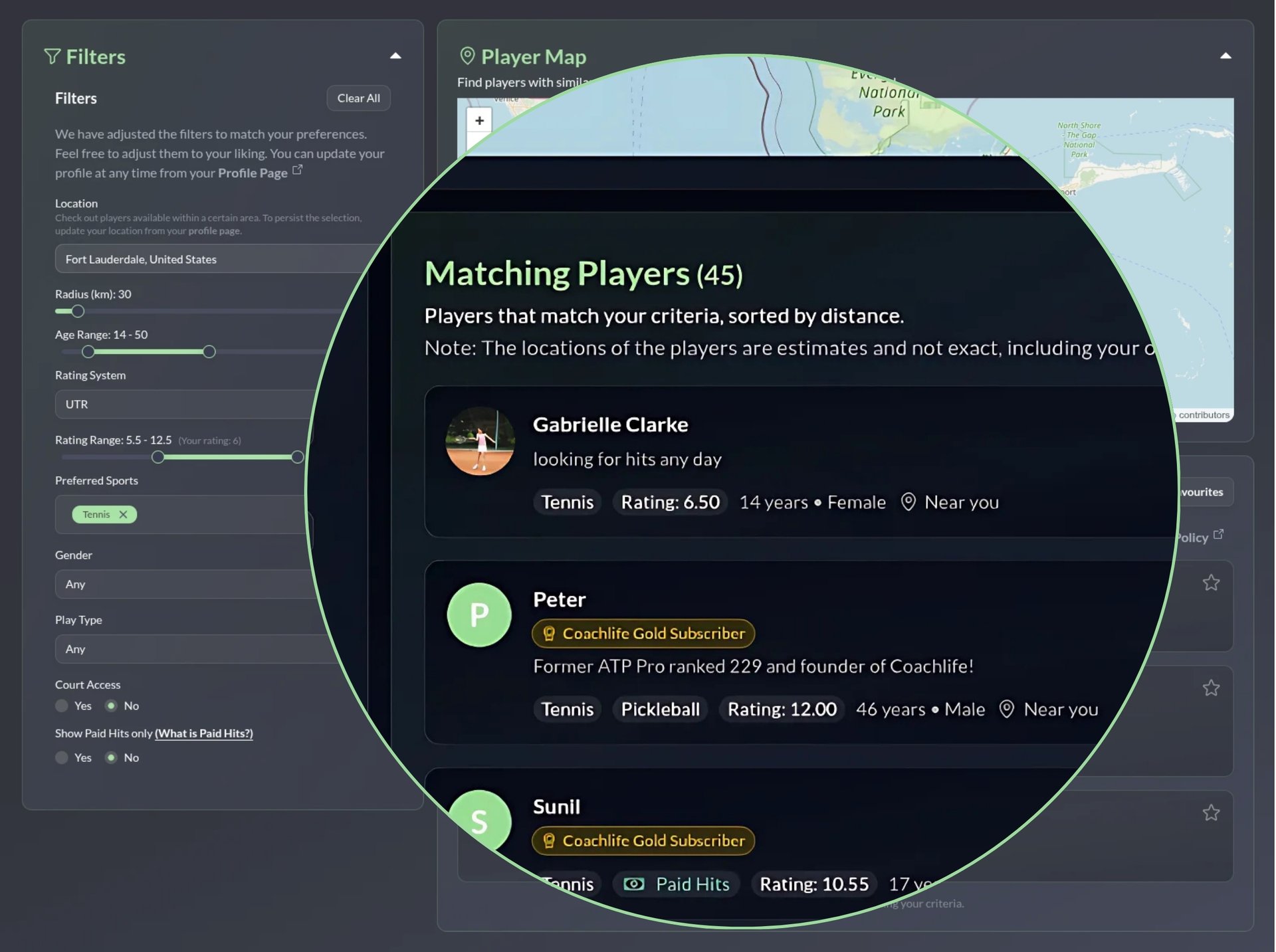 Player Matchup Interface Design
