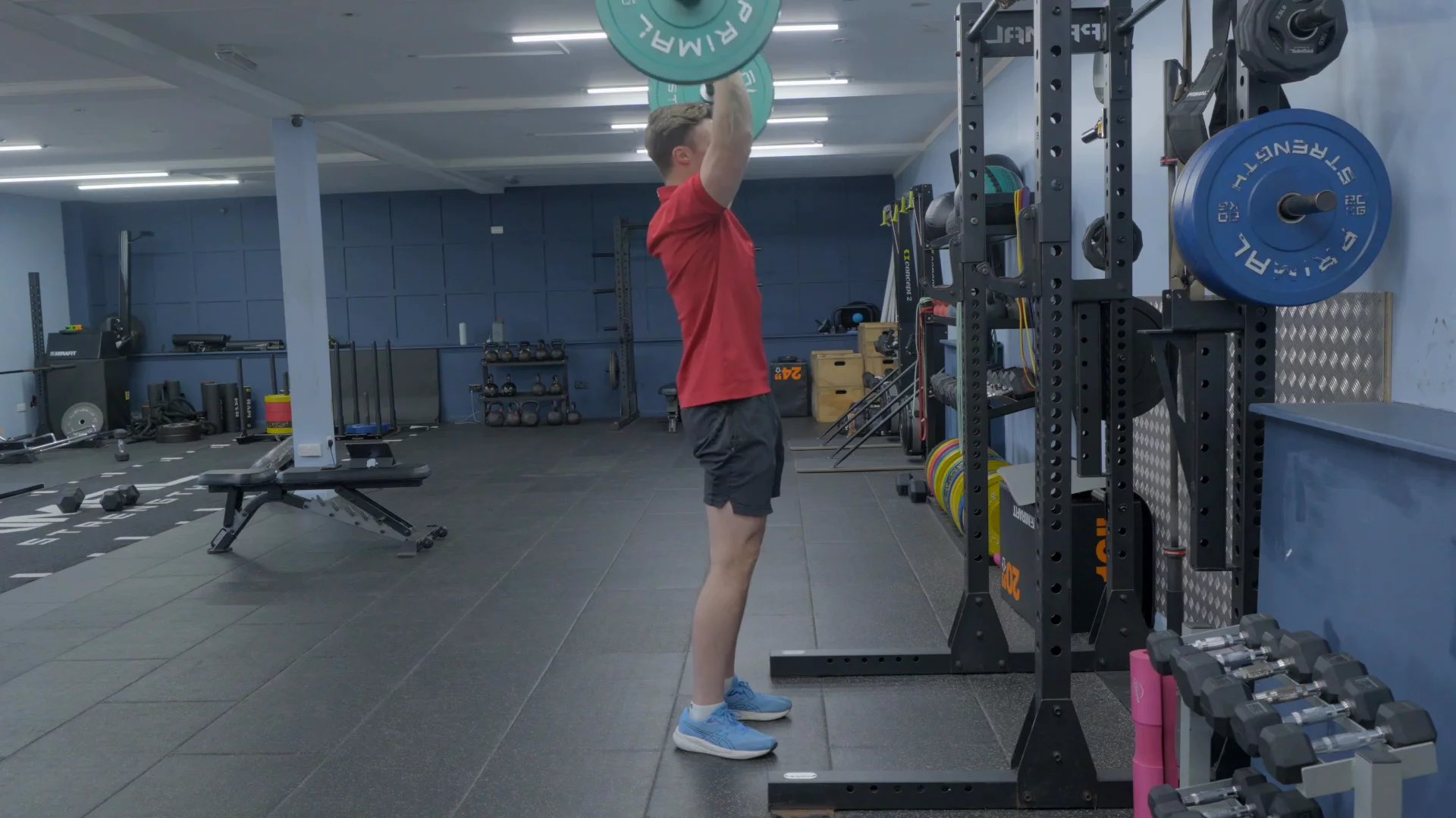 Barbell Overhead Press for Golf Strength