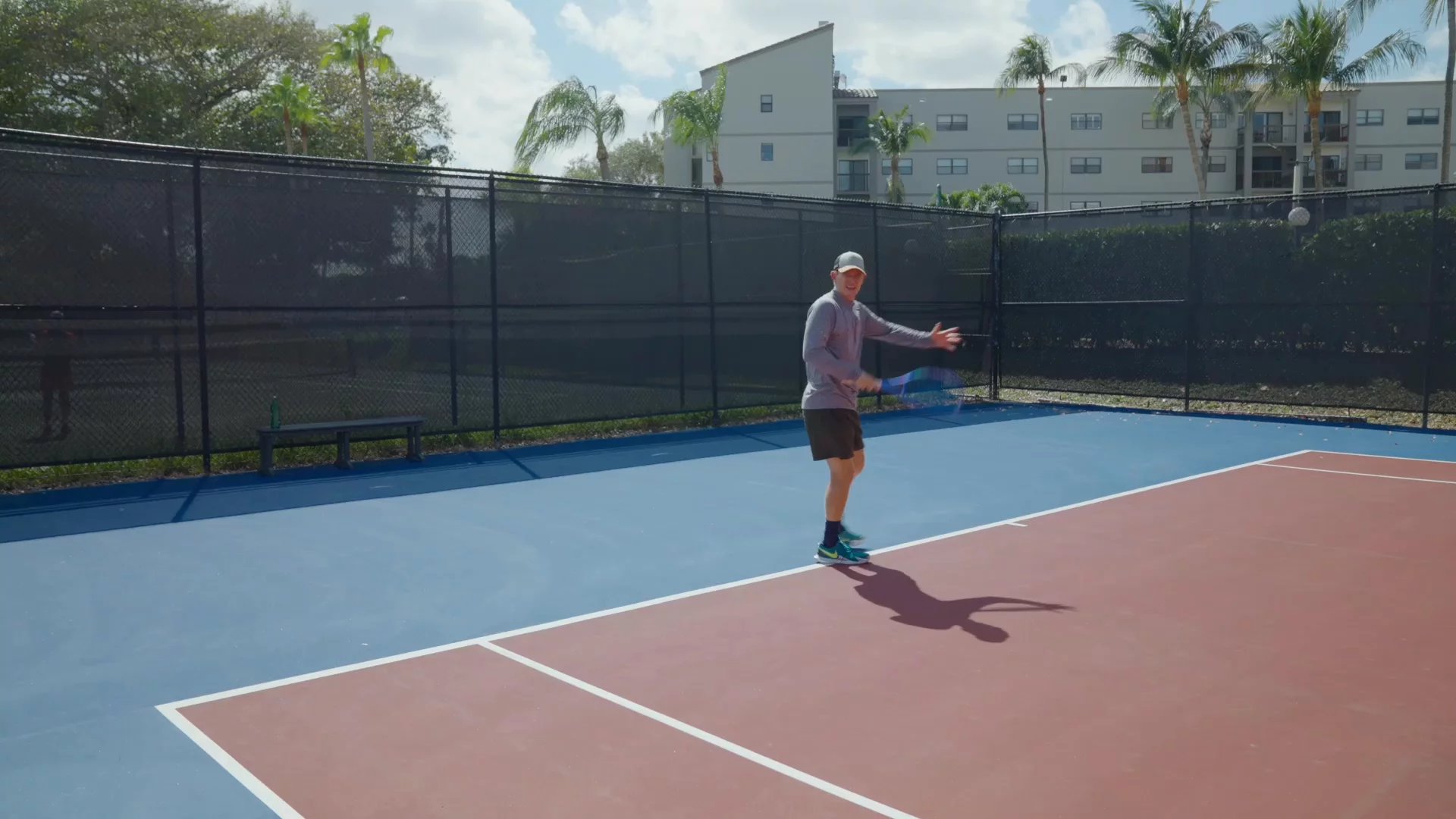 Wide Right Side Finish Forehand (Running Forehand Technique)
