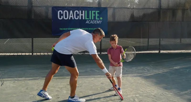 Live Serve Correction with 7 Year Old Prodigy