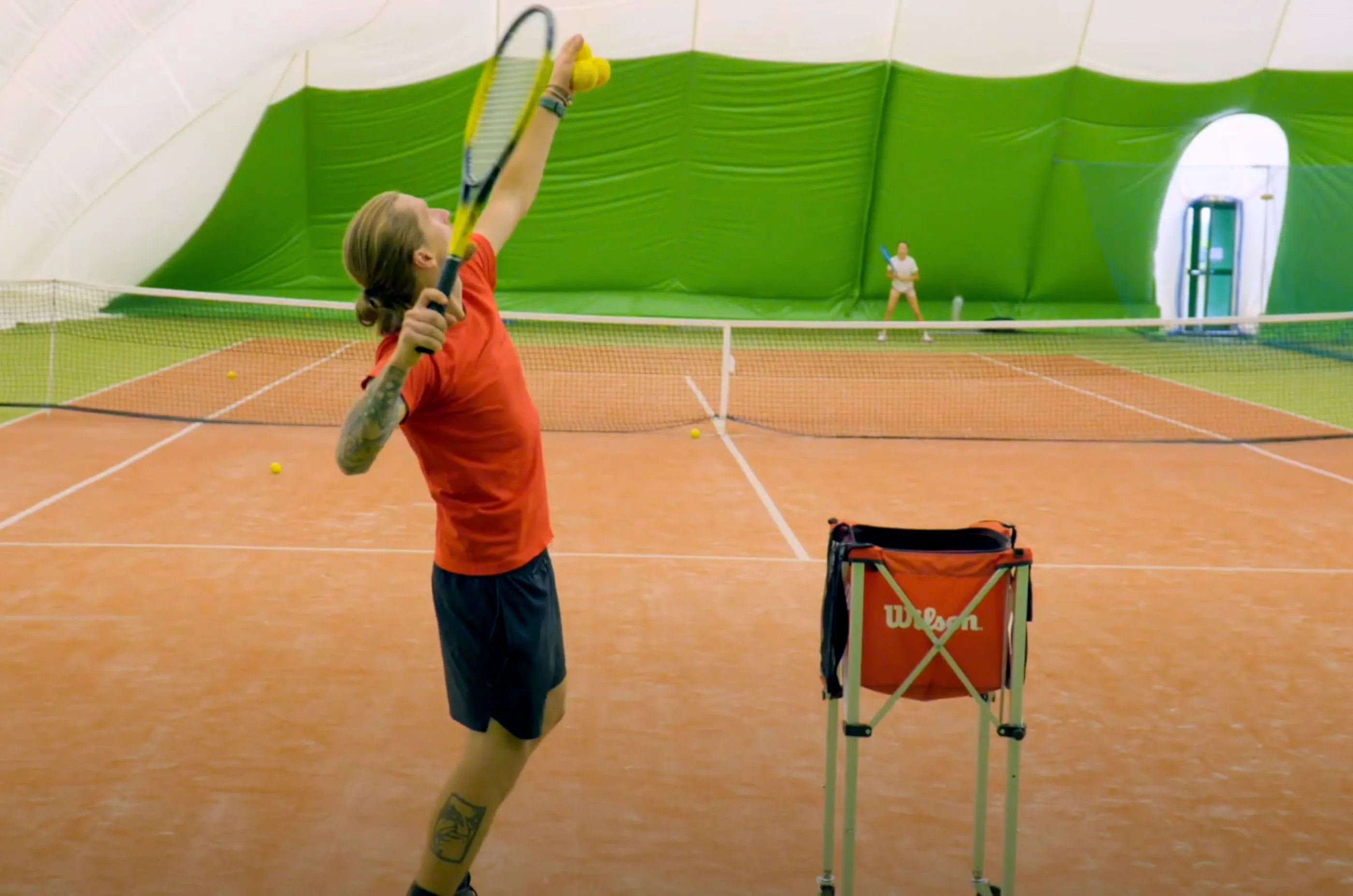 Second Serve Return Taught to Iga Swiatek