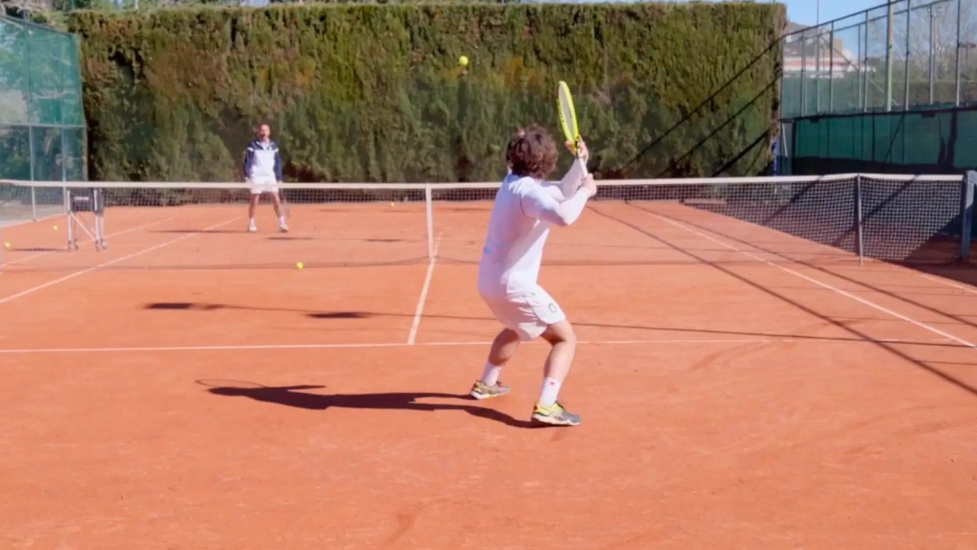 Backhand Down the Line to Attack & Take Space Drill