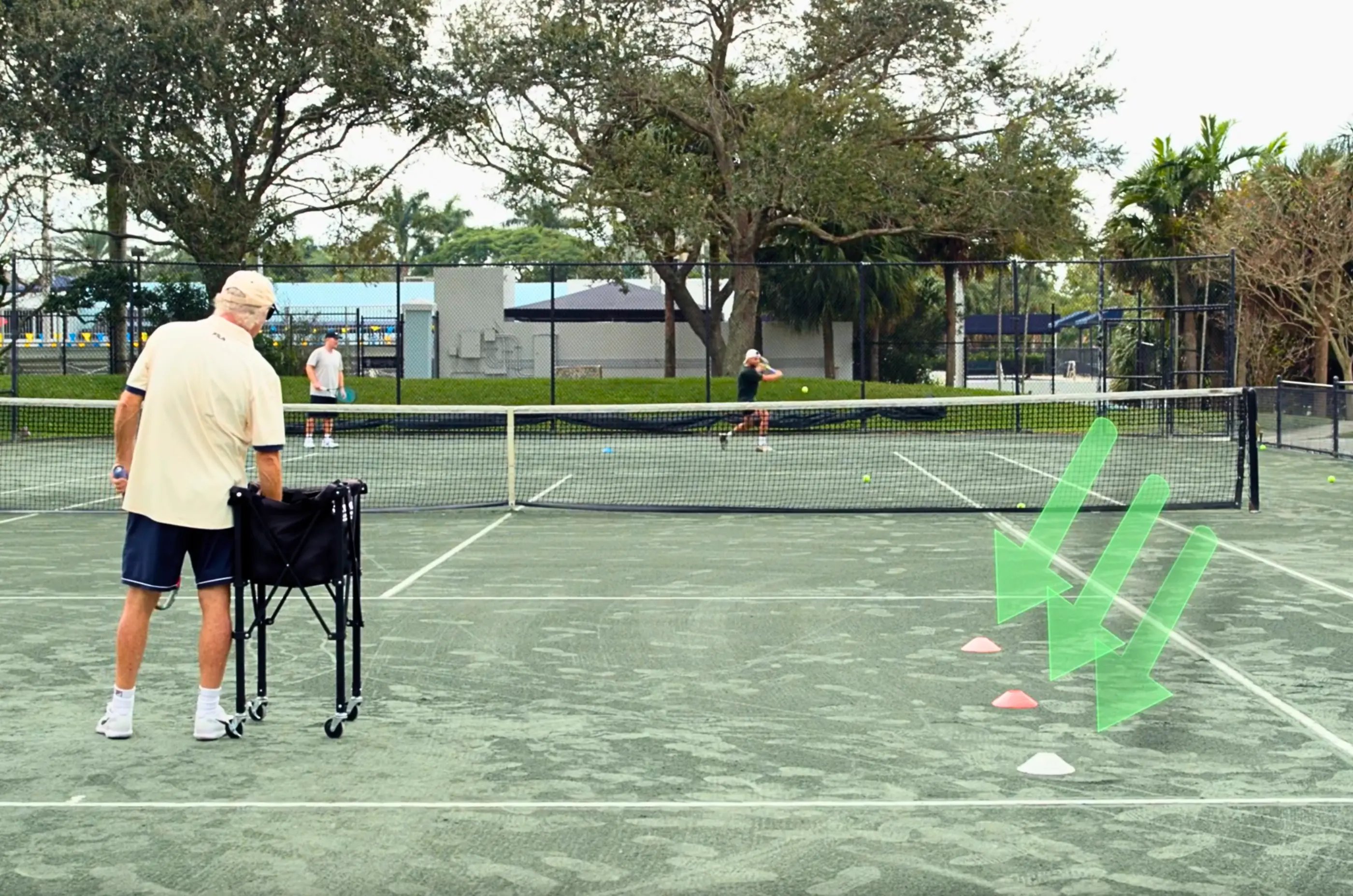 Slice Backhand Down the Line Targets