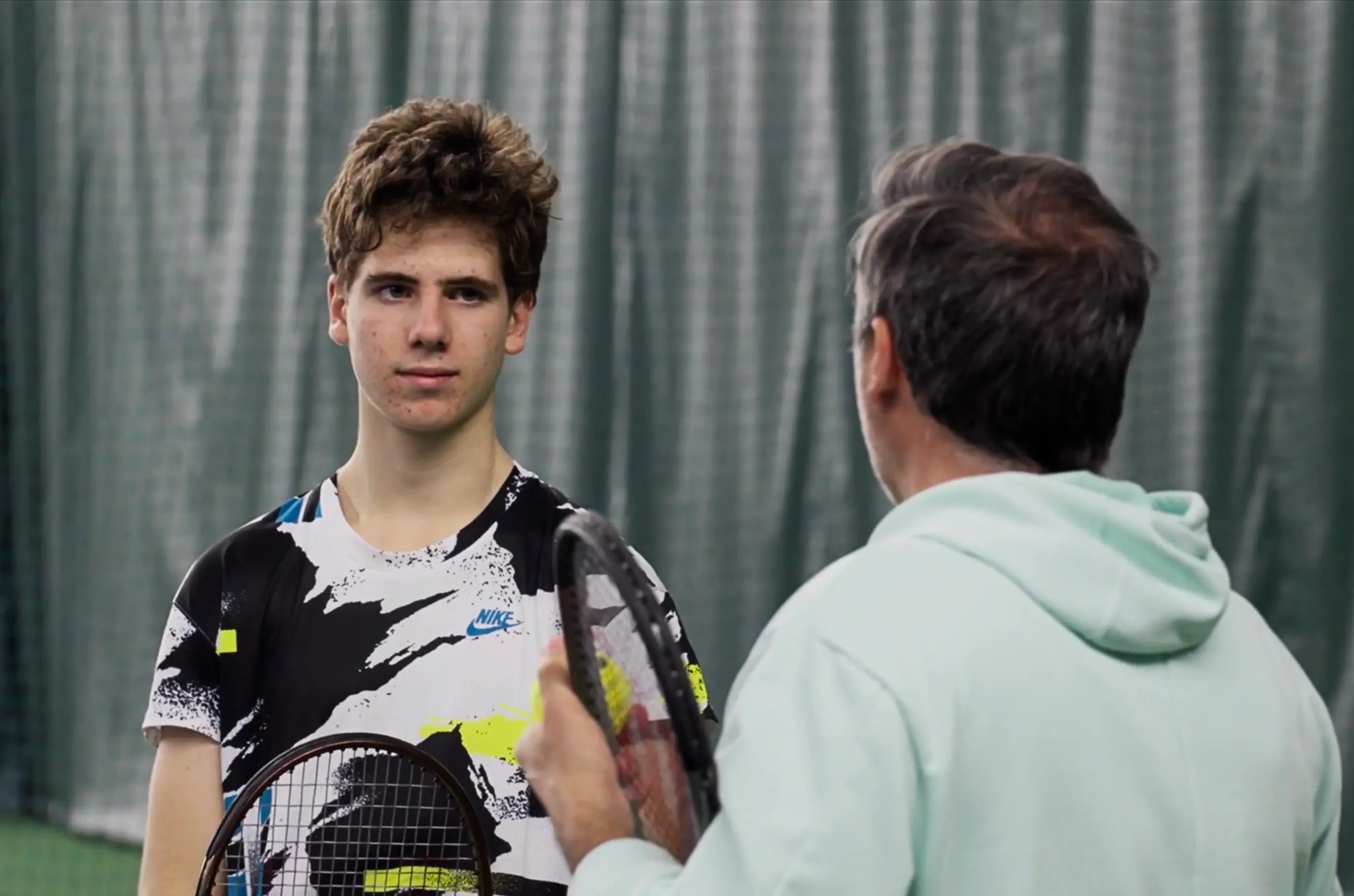 Second-Serve Game with Hitting Partner