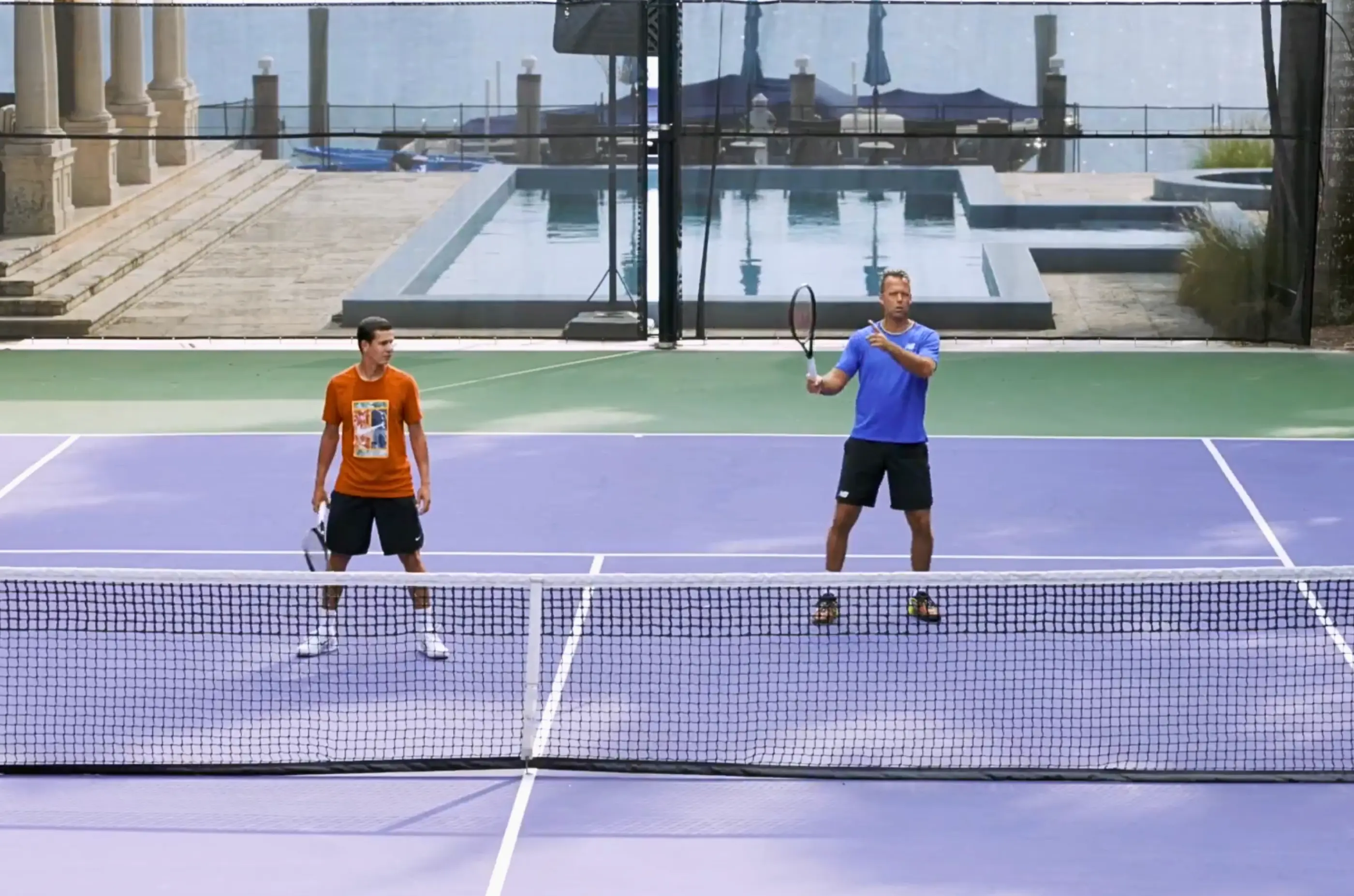 Doubles Positioning with 2  Players at the Net