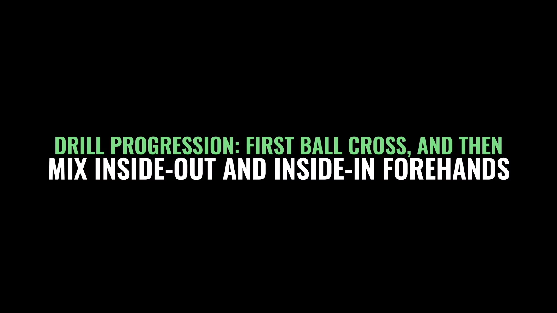 Backhand Deep-to-Short Ball Transition Drill
