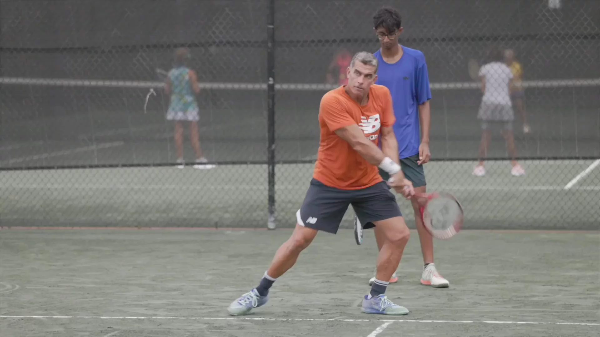 Wide Open Stance Backhand