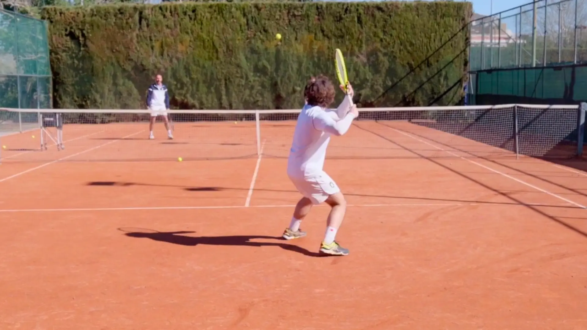 Backhand Down the Line to Attack & Take Space Drill