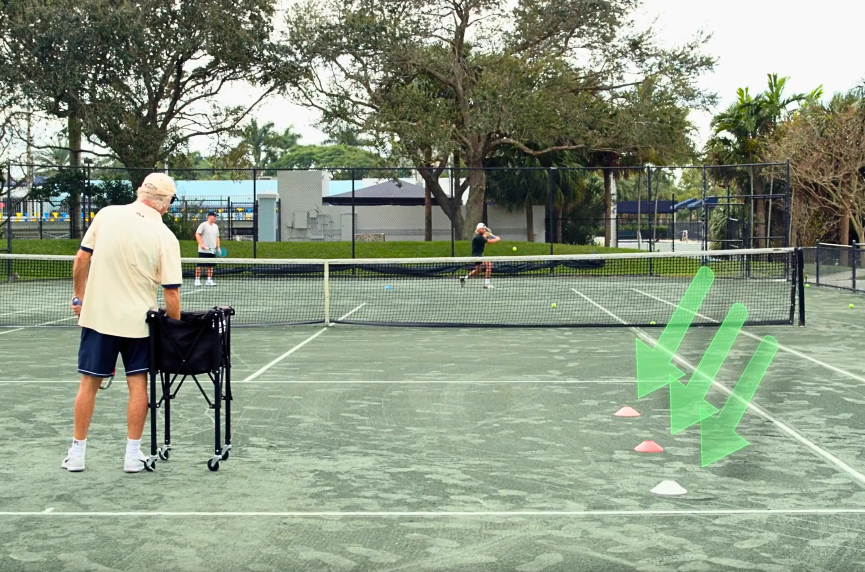 Slice Backhand Down the Line Targets